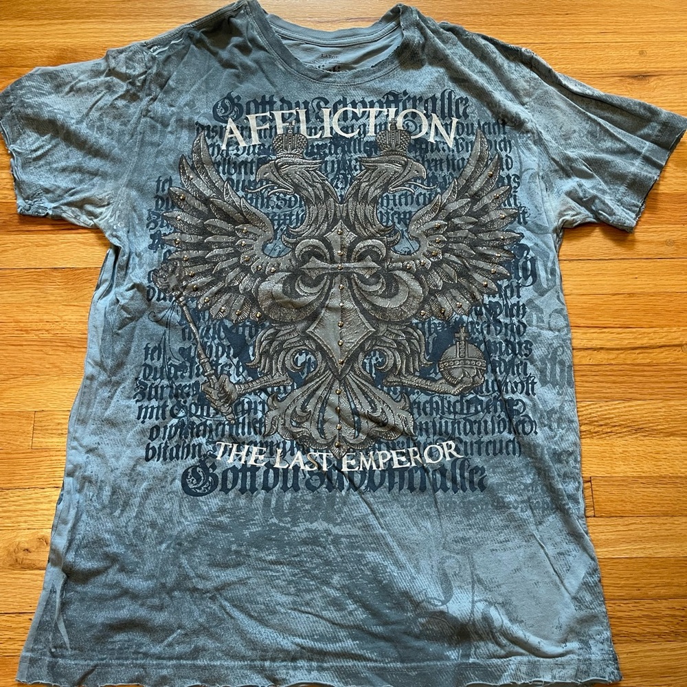 FEDOR EMELIANENKO Affliction UFC fighter 
Signature series alt distressed y2k
